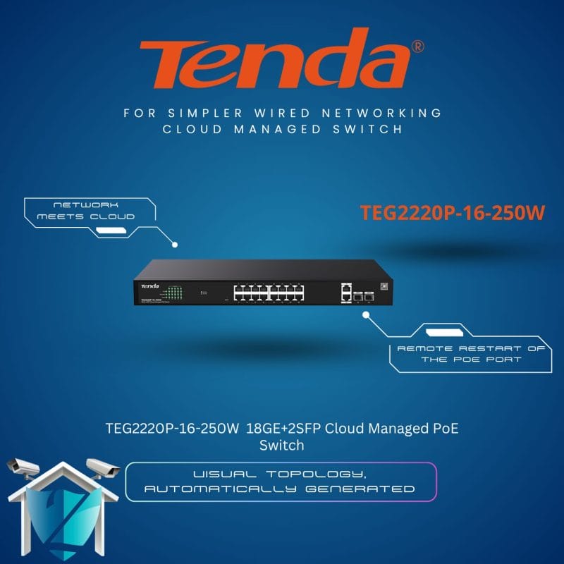 Tenda TEG2220P-16-250W PoE Switch