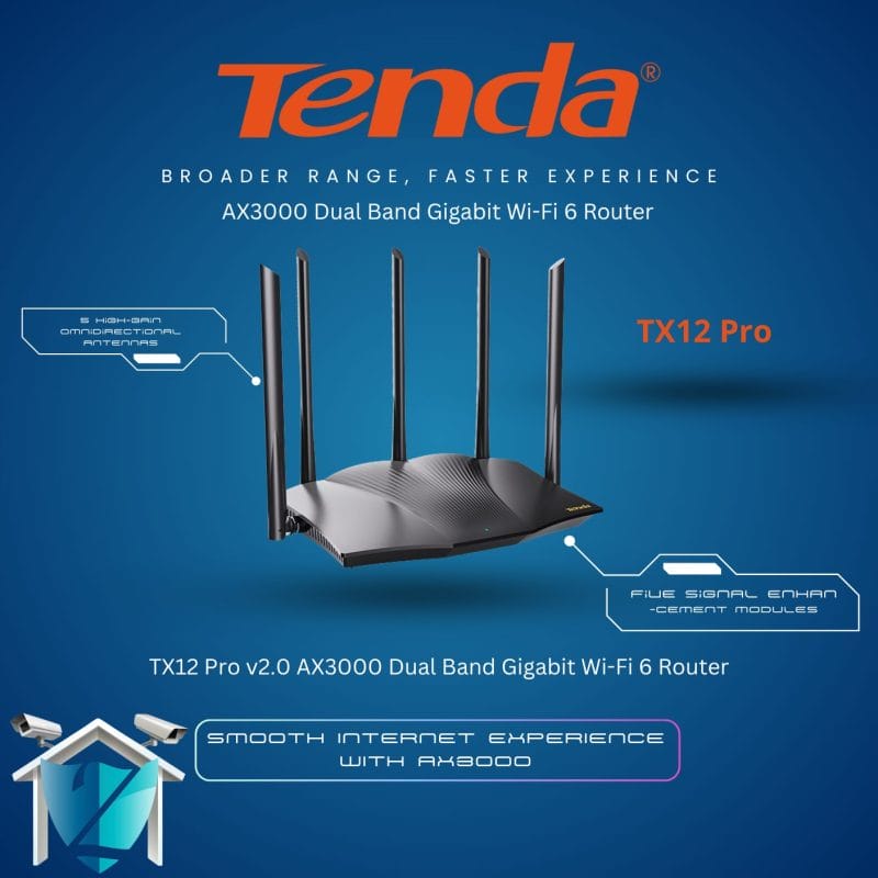 Tenda TX12 Pro AX3000 Gigabit Wi-Fi 6